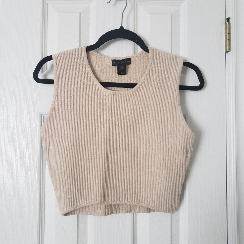 House of Harlow large sculpt knit crop top